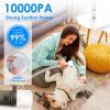 Professional Pet Hair Grooming Vacuuming Kit with 7 Grooming Tools Dog Clipper 2.5L Dust Cup 10000PA Strong Suction Low Noise Hair Remover Pet Hair Gr