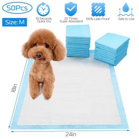 50Pcs/Set Dog Training Pads Puppy Pee Pads -Train 24x18In M