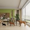 Dog Playpen, 40 Inch 8 Panels Puppy Playpen, Dog Exercise Pen for Large/Medium/Small Dogs, Foldable Dog Pen with Doors for RV, Camping, Yard