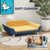 PawHut Dog Sofa Bed for Small Dogs with Soft Cushion, Washable Cover & Non-Slip Foot Pads, Orange