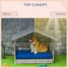 Wicker Pet House Dog Bed for Indoor/Outdoor Rattan Furniture with Cushion