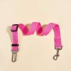 Adjustable Pet Safety Belt Leash; Dog Car Seat Belt For Dogs Outdoor Travelling