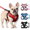 Reflective Pet Harness And Leash Set For Dog; Adjustable No Pull Dog Harness With Soft Mesh