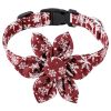 Sunflower Christmas Pet Collar Pet Bow Tie Collar With Adjustable Buckle For Dogs
