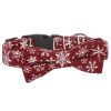 Sunflower Christmas Pet Collar Pet Bow Tie Collar With Adjustable Buckle For Dogs