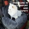 Booster Car Seat With Seatbelt, Washable & Comfy Pet Car Travel Bed